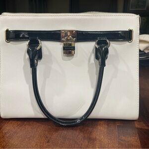 Bebe White and Black Women's Bag